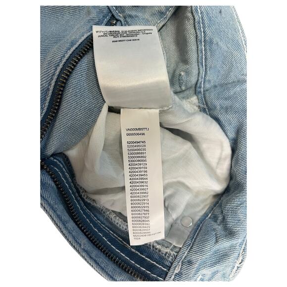 Vans Baggy Jeans Womens 26 Blue Light Wash Sirelle High Rise Hippie Skater Boho - Picture 12 of 15